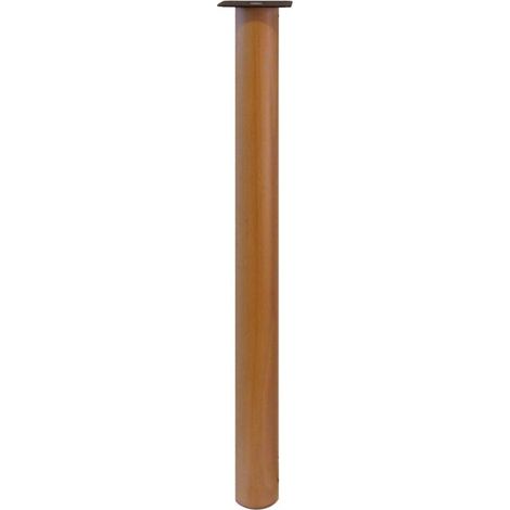 Gamba telescopica per tavolo h750 d62 legno noce pezzi 1 - masidef (1/2)