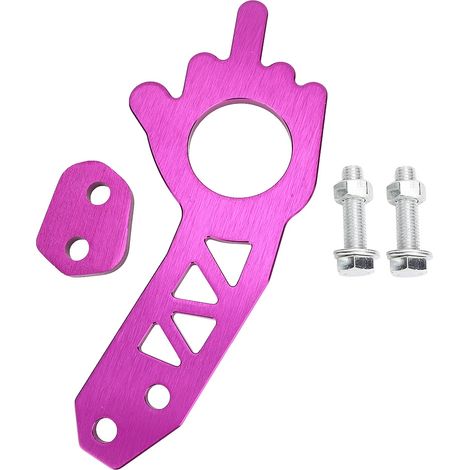 Anneau de remorquage universel avant/arrière en alliage d'aluminium violet pour camion (1/5)