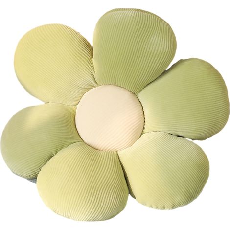 Coussin Au Sol En Forme De Fleur - Tissu Velours Extensible Et Rembourrage En Coton Down - Pour Salon Chambre Bureau Voiture - 1 Pièce (1/5)