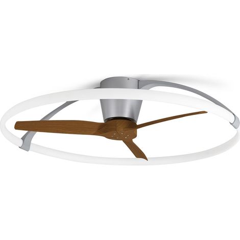 Ventilateur plafonnier led ventilateur nepal 75w marron en metal mantra (1/5)