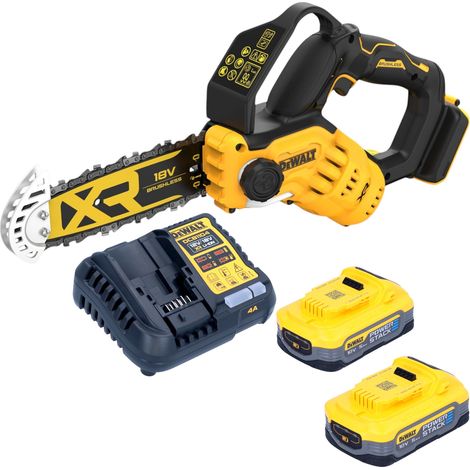 Sega per potatura a batteria DeWalt DCMPS 520 H2 18 V 20 cm senza spazzole + 2x batteria Powerstack 5,0 Ah + caricabatterie (1/4)