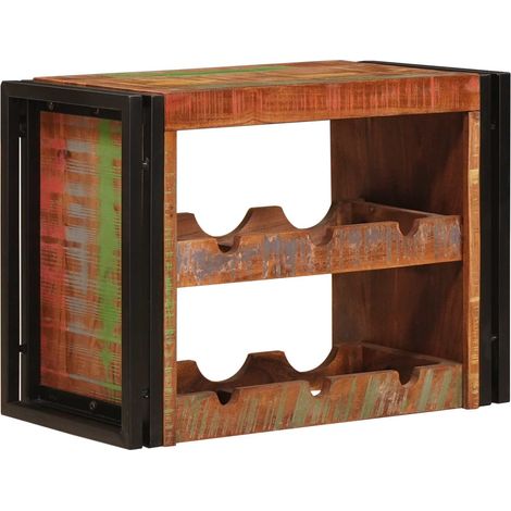 Étagère à vin Marron 100 x 45 x 33 cm Bois récupéré massif (1/5)
