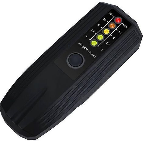 Détecteur de rayonnement portable et durable à champ électromagnétique (CEM), idéal pour la chasse aux fantômes à domicile. (1/5)