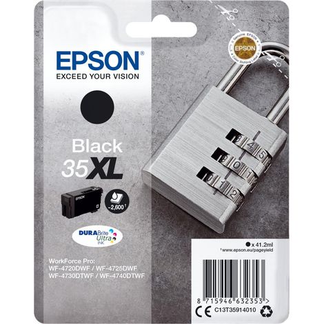 Epson Padlock C13T35914020 cartucho de tinta 1 pieza(s) Original Alto rendimiento (XL) Negro