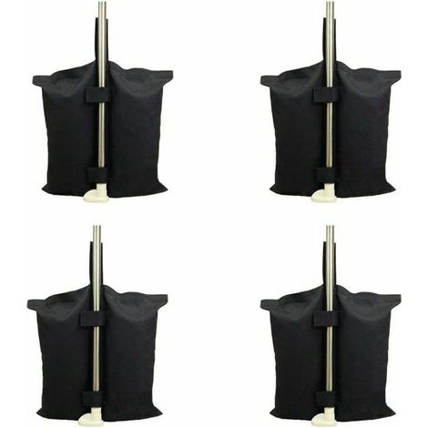 Sac de lestage robuste de qualité industrielle avec coutures doubles pour auvent de tente dépliable Noir (1/4)
