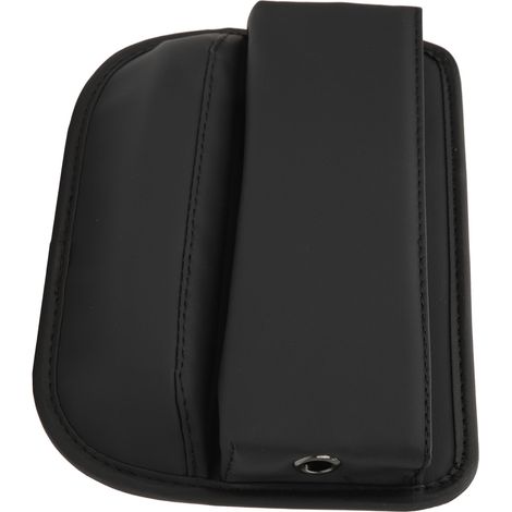 Organisateur d'espace entre sièges auto en cuir PU, rangement latéral multifonction pour console centrale, poche de stockage, comble-vide, type droit (1/5)