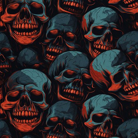 Tela Oxford decorativa para exteriores - Motivo de calavera I DX4907 (1/5)