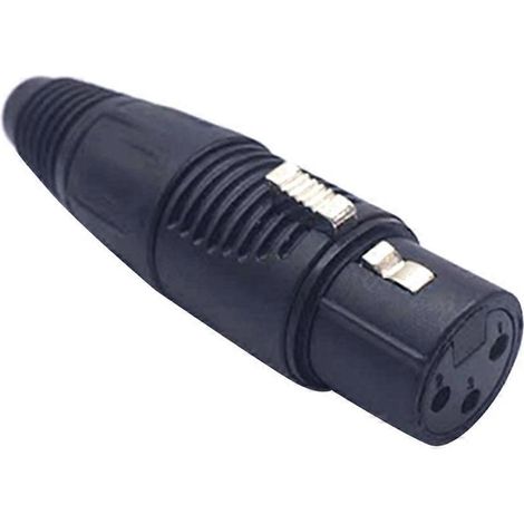 Connecteur Audio XLR Mâle/Femelle 3 Broches pour Câble Professionnel - Femelle (1/4)