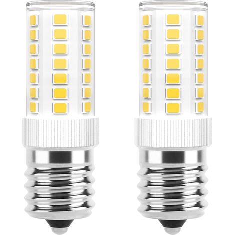 Confezione da 10 lampadine LED E17, dimmerabili, da 5 watt, adatte all'uso in forno a microonde e su fornelli, equivalenti a una lampadina tradizionale. (1/5)