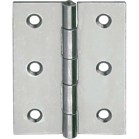 Cerniere Piane Inox 40 X 32 Mm. - 2 Pz.