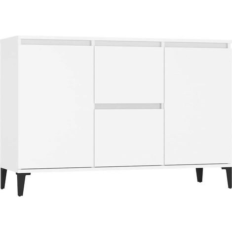 Sideboard/Anrichte/Buffet Weiß 102x35x70 cm Holzwerkstoff LXWW630747 (1/5)
