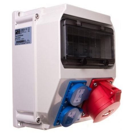 Tableau électrique fixe Lublin 32A/5P 2xGS sans protection IP44 9035004W