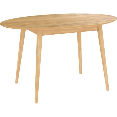 Table ovale 4 personnes en bois clair 130 cm - EDDY