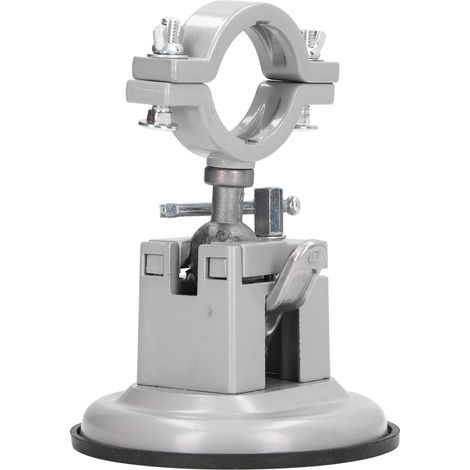Étau d'établi rotatif omnidirectionnel à 360° avec serrage à double boulon et base à ventouse. (1/5)