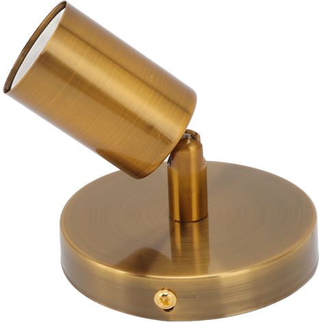 E27/E26 Wandlampenfassung, verstellbar, 180° nach oben und unten, Eisen, dekorativ, für Schlafzimmer und Wohnzimmer, Gold (1/5)