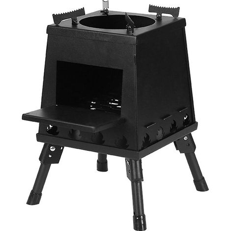 Poêle à bois portable pliable avec pieds rétractables (1/5)