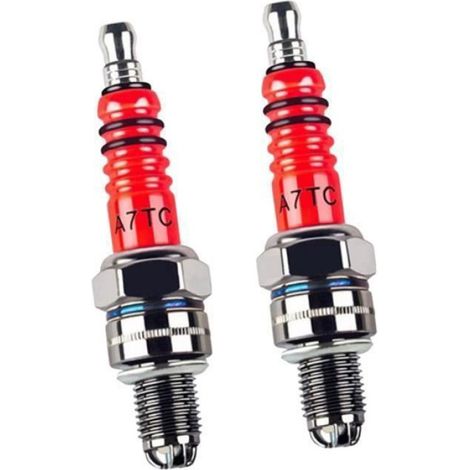 Pack Of 2 Racing 3 Bougie D'allumage A7TC D8TC110 125 150 Atv Scooter Dirt Bike Aller Kart (1/4)