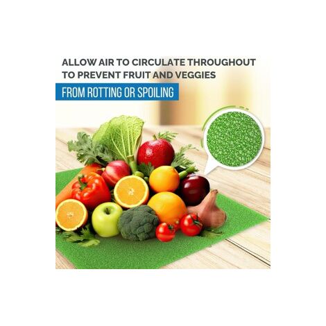 30 tapis anti‑moisissure 12×15 pouces – Doublure pour tiroir de réfrigérateur – Égouttoir pour fruits et légumes (1/3)