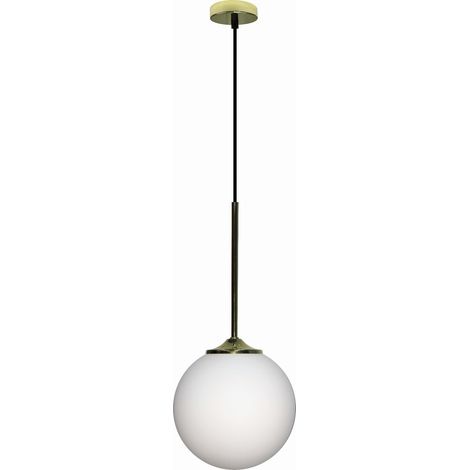 Lampada a sospensione Candellux Glasgow vetro bianco Ø18 E27 (1/2)