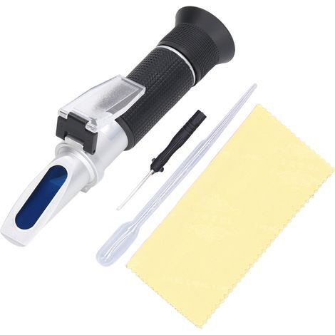 Tragbares Zuckerrefraktometer, Doppelskala für Brauen und Weinherstellung, präzises Messinstrument. (1/5)