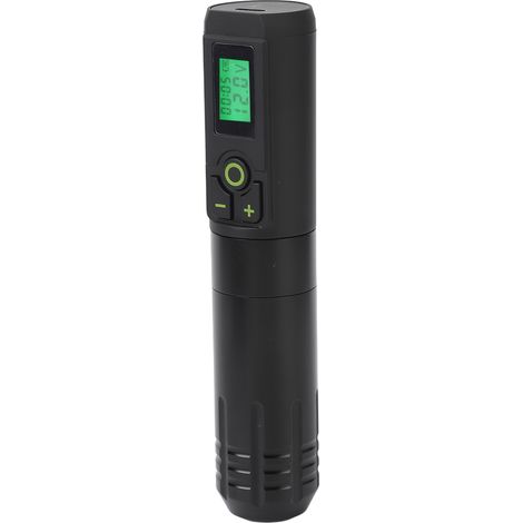Tatouage Rotatif Sans Fil Stylo Machine 2000mAh Batterie Écran Affichage Noir Fonction Minuterie Cartouche Pistolet (1/5)