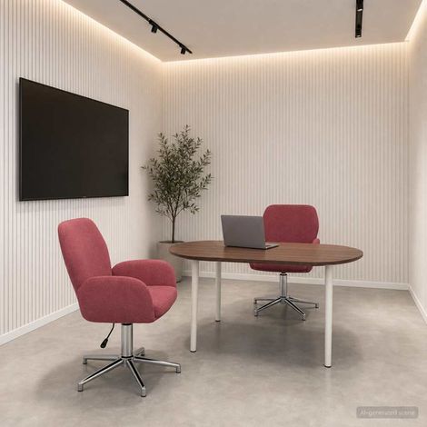 vidaXL Sedie da scrivania girevoli 2 pz 54 x 58 x 90 cm Rosso Vino (1/5)
