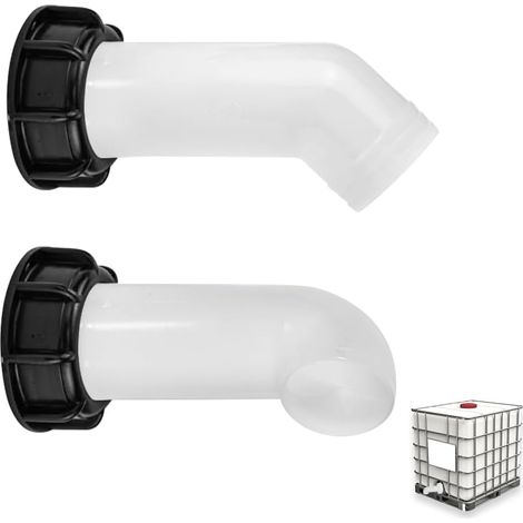 Stück Ablaufstutzen mit Überwurfmutter für IBC-Tanks, Wassertankventildüse, S60x6 Tankverschlussdüse, Universal-Schlauchanschluss für IBC-Tankarmatur