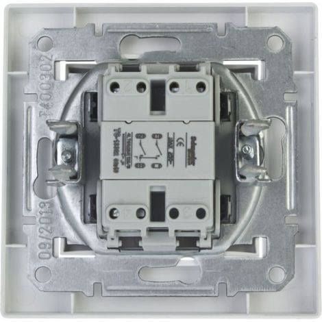Conector tipo candelabro Asfora, terminales de tornillo, blanco, con marco EPH0300321