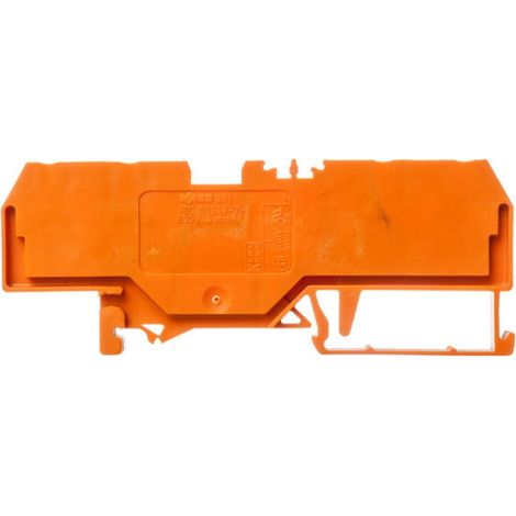 Connettore per barra di distribuzione a 4 fili, 4 mm², arancione, codice 281-653