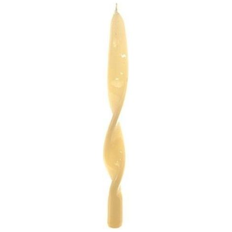 Candela Fiamma Lucida decorativa in cera color Oro da 29 cm (1/4)
