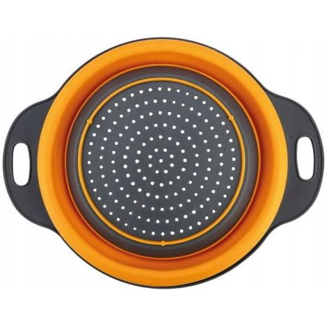 Passoire de cuisine pliable en silicone de 24 cm avec poignées (1/5)