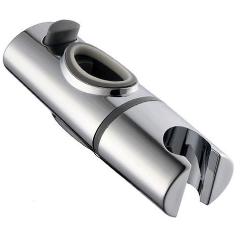Duschkopfhalterung, abnehmbar und austauschbar, spezielle ovale Gleitstange für Handbrausehalterung, verchromtes ABS (32 x 17 mm) (1/4)