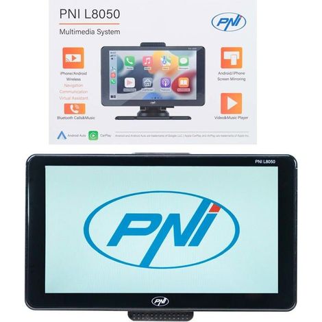 Système multimédia - PNI - L8050 - Écran 7 pouces - Apple CarPlay - Android Auto (1/4)
