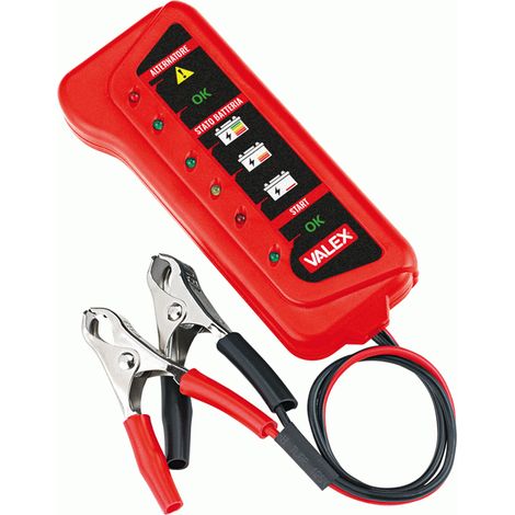 Testeur de batterie LED VALEX 1851310 pour voitures et motos