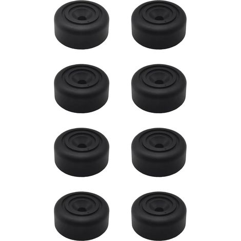 CSPARKV 8 Stück runde Möbelfüße Ø 33 x H 13 mm, Schrankfüße aus Kunststoff, Füße für Möbel, Sofafüße, Sofa, Stuhl