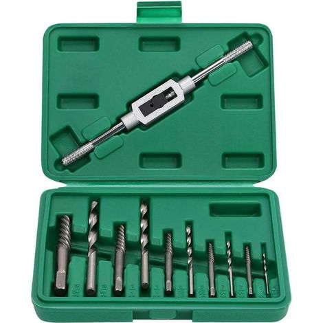 11Pcs Extracteurs de Vis Endommagées Boulons Cassés avec Boîte de Rangement (1/5)