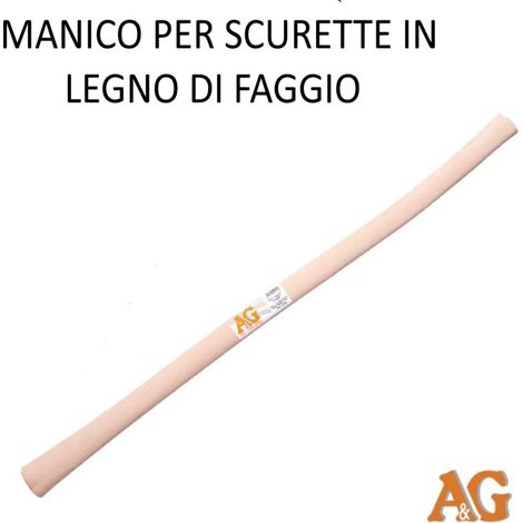 MANICO PER SCURETTE IN LEGNO DI FAGGIO CM.90 (1/2)