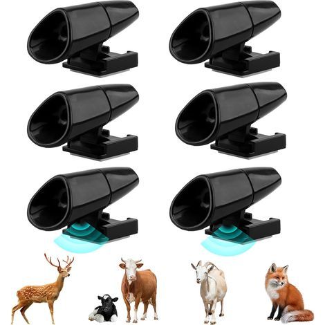 6 Pièces Sifflet Ultrason Anti Gibier, Sifflet Ultrason Voiture Anti Gibier Cerf Lièvres, Dispositif de Protection et Avertissement de Animaux pour Voiture Camions et Motos (1/5)