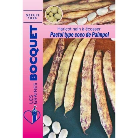 Haricot nain à écosser Pactol (type coco paimpolais) - 90g (1/2)