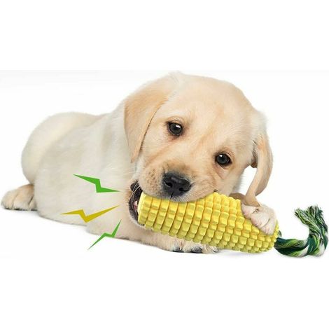 Jouets à mâcher pour chien, brosse à dents pour chiot nettoyage des dents jouet de maïs interactif, jouets pour chiens mastication agressive petite moyenne grande race (1/5)