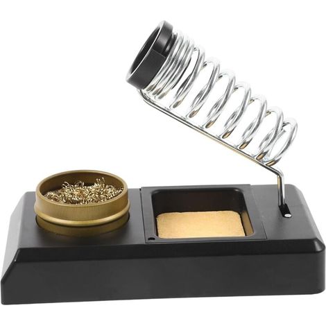 Support pour fer à souder support de soudure poste de soudure accessoires de soudure support à souder kit de nettoyage pour fer à souder nettoyant pour pointe de bobine Plastique (1/4)