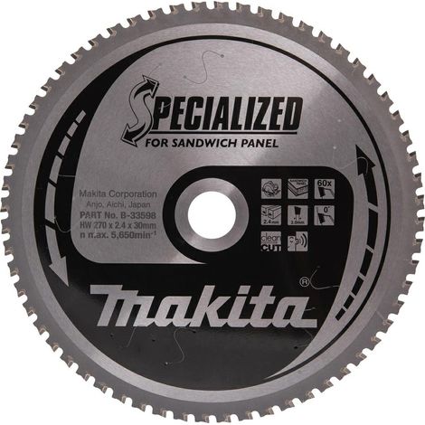 MAKITA PIŁA TARCZOWA  270x30x60z SPECJALIZED PŁYTY WARSTWOWE