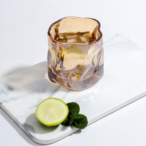 200 ml Premium-Trinkgläser – 6er-Set – Glasbecher – Bernstein – Spülmaschinenfest – Stapelbar