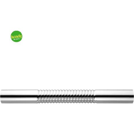 Tubo canotto dritto flessibile per scarico wc in ottone cromato Ambra Water