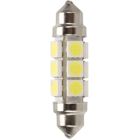 24V Led Series - 12 Led SMD - 11x43 mm - SV8,5-8 - 2 pz - Scatola - Bianco - Doppia polarità (1/5)