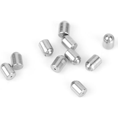 Billes de positionnement précises en acier inoxydable 304, vis à ressort lisse à bille, lot de 10, φ2x3 mm (1/5)