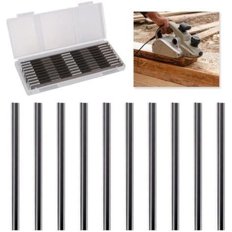 82-mm-Hobelmesser für Hartholz – 10er-Pack Wendemesser – Kompatibel mit Makita, Bosch, Hitachi, Black & Decker, DeWalt – Glatte Oberfläche (1/5)