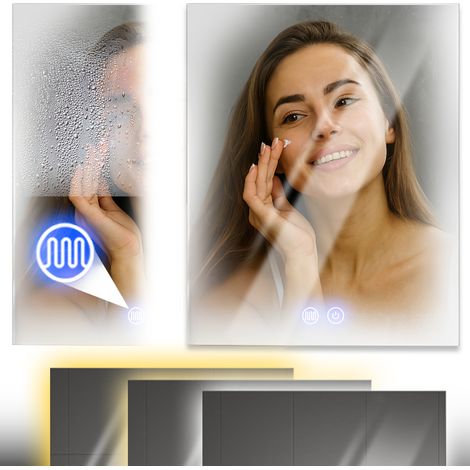 Miroir chauffant rectangulaire Cronos 60x80cm (1/5)