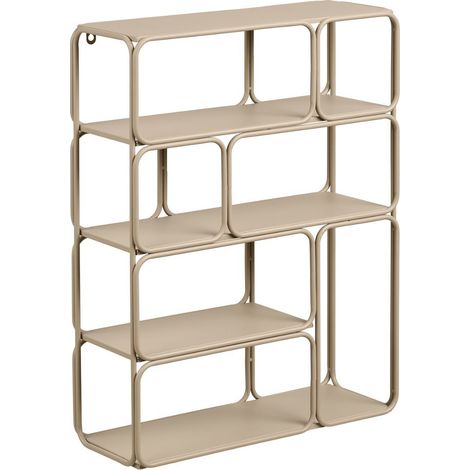 Etagère murale design en métal laqué beige - LACIA (1/5)