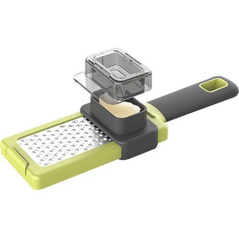 Presse Ail, Ecrase Ails Manuel, Presse-Ail de Cuisine Professionnelle, Press Ails à Bascule Inox, Garlic Crusher, Garlic Press, Facile à Nettoyer et Durable (1/5)